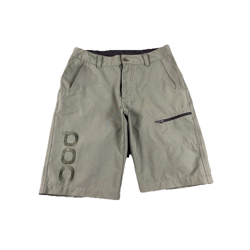 POC Trail Shorts Men's Size 30 Army Green Trail Shorts Cargo Zip Athletic Bike